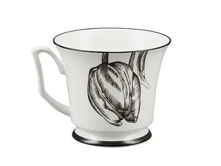 Подарочный набор чашка с блюдцем, форма Юлия рисунок Сысоев Волшебный сад I арт. 81.30912.00.1