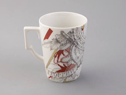 Бокал с блюдцем в подарочной упаковке, форма Гранд, рисунок Маршалы Победы Георгий Жуков, арт. 81.33243.00.1