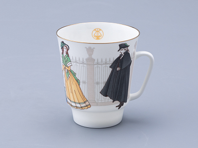 Трехпредметный комплект 165 мл, форма Майская, рисунок Опера Пиковая дама, арт. 81.33929.00.1