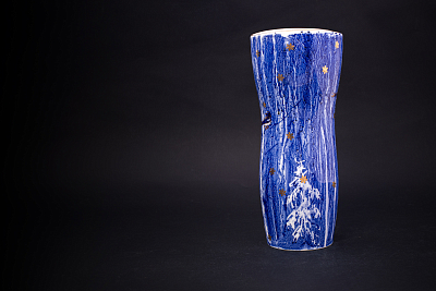 Ваза Зимний лес, форма Ева, арт 45.09082.00.1