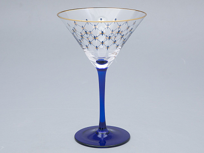 Набор (4 бокала для мартини) 150 мл Кобальтовая сетка арт. 14.11002.07