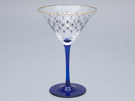 Набор (4 бокала для мартини) 150 мл Кобальтовая сетка арт. 14.11002.07