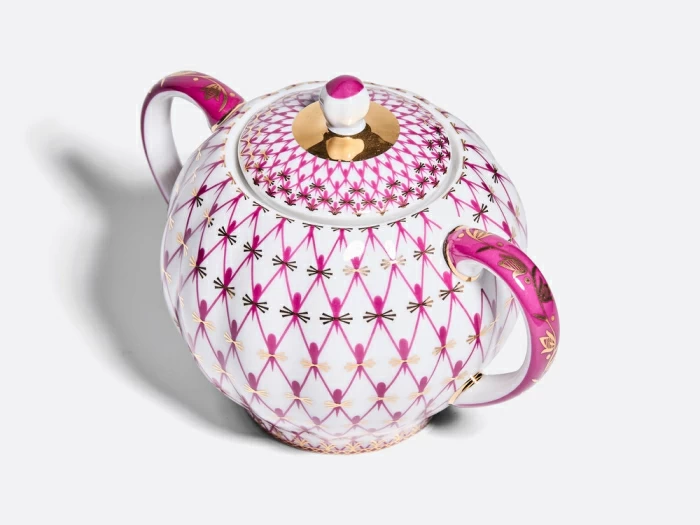 Сахарница форма Тюльпан рисунок Сетка-Блюз арт. 80.86208.00.1, 