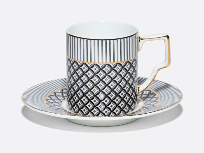 Чашка с блюдцем кофейная 150 мл, форма Элегия, рисунок Elegant, арт. 81.34914.00.1, 