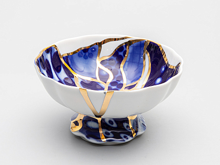 Ваза для конфет форма Тюльпан рисунок Байкал, арт. 80.37282.00.1