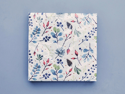 Салфетки бумажные, рисунок Календа, 33х33 см, 20 шт, арт 14.00973.05