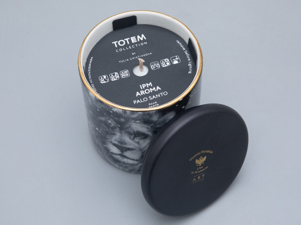 Свеча ароматическая в подарочной упаковке, рисунок Тотем. Лев аромат Пало Санто арт. 81.31595.00.1, 