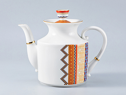 Сервиз чайный форма Банкетная рисунок Русский стиль, 6 персон 14 предметов, арт. 81.28339.00.1