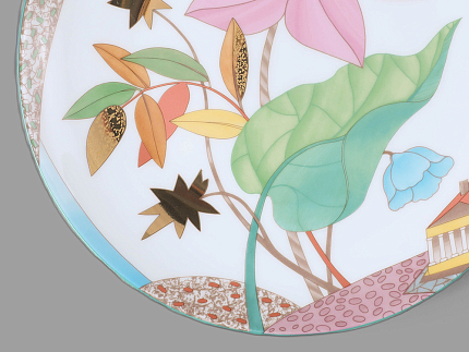 Декоративная тарелка 275 мм форма Эллипс рисунок Знойное лето арт. 80.83758.00.1