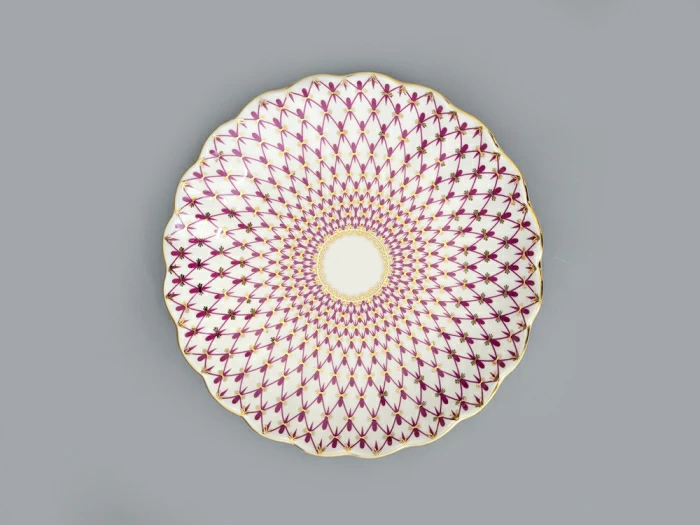 Сухарница, 215 мм, форма Тюльпан, рисунок Сетка-Блюз, арт. 80.50253.00.1, 