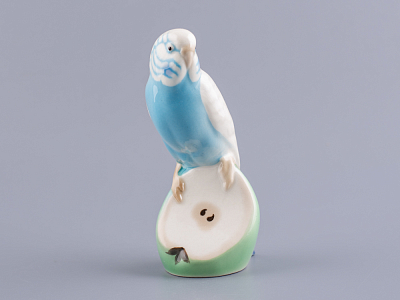 Скульптура форма Волнистый попугайчик рисунок Гоша арт. 82.77223.00.1