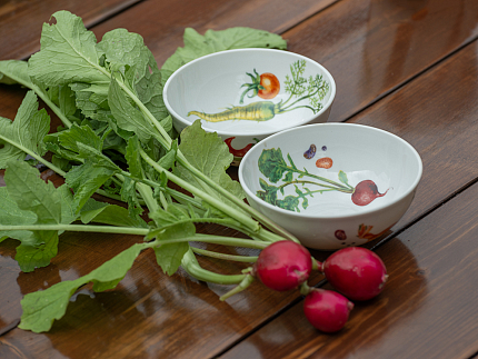 Салатник 165 мм, форма Соло 1 рисунок Мамина Дача, арт. 80.48020.00.1