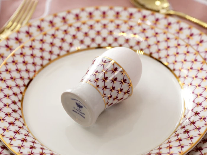 Рюмка для яйца форма Молодежная рисунок Сетка Блюз 2 арт. 80.92417.00.1, 