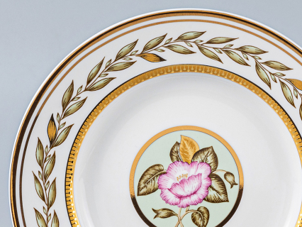 Сервиз чайный форма Гербовая рисунок Нефритовый фон, 6 персон 20 предметов, арт. 81.20900.00.1, 