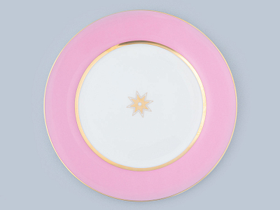 Тарелка плоская 200 мм форма Стандартная 2 рисунок Астра 1 арт 80.46798.00.1