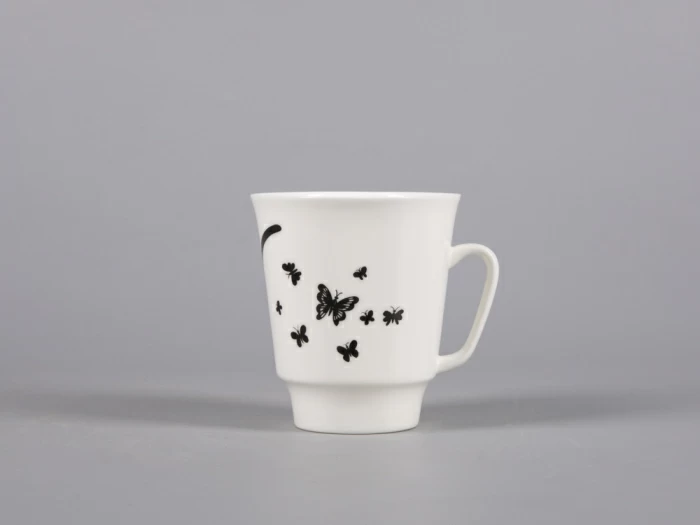 Чашка с блюдцем кофейная 165 мл., форма Майская, рисунок Мотыльки арт. 81.30661.00.1, 