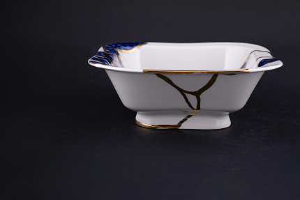 Салатник 700 мл рисунок Байкал, на форме Молодежная арт 60.14037.00.1