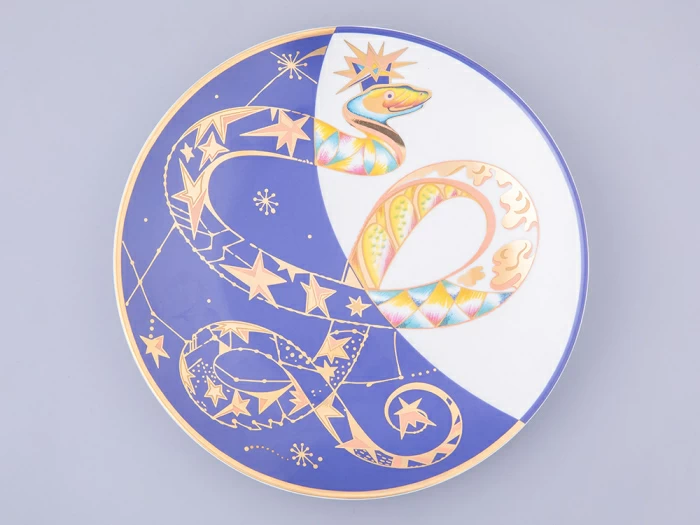 Тарелка декоративная 195 мм в Подарочной упаковке, форма Эллипс, рисунок Фортуна, арт. 81.32676.00.1, 