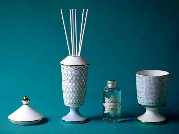 Подарочный Набор Свеча ароматическая рисунок Азур 2 аромат Черничные ночи арт. 81.32058.00.1, 