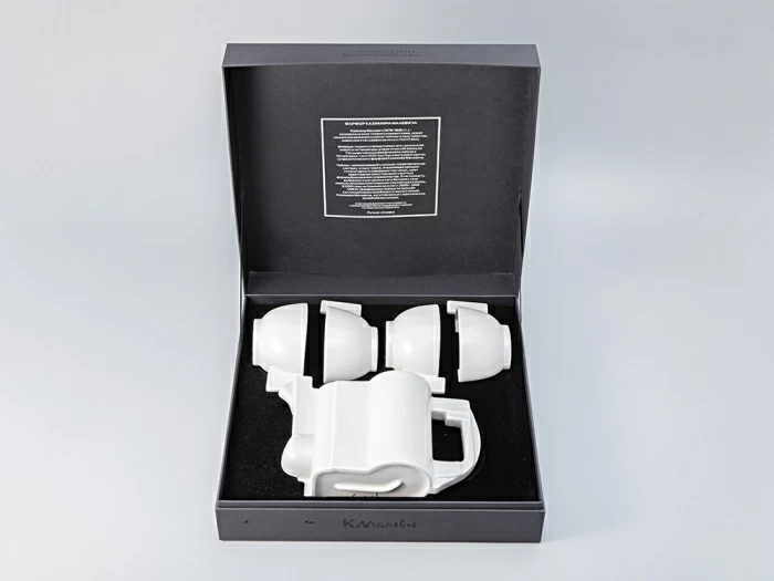 Пятипредметный чайный комплект Малевича Белый арт. 81.15759.00.1, 