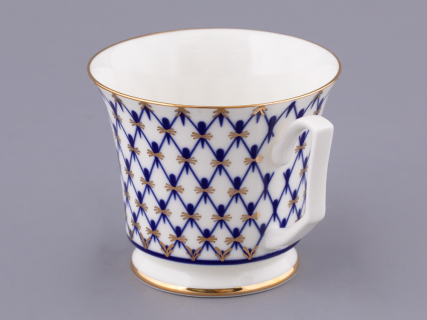 Чашка с блюдцем чайная форма Юлия рисунок Кобальтовая сетка арт. 81.26235.00.1, 