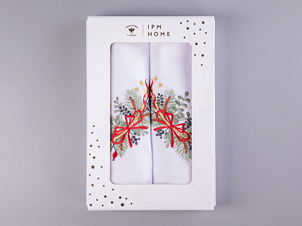 Подарочный набор салфеток 45х45 с вышивкой Календа (2 шт) арт. 41.00303.01