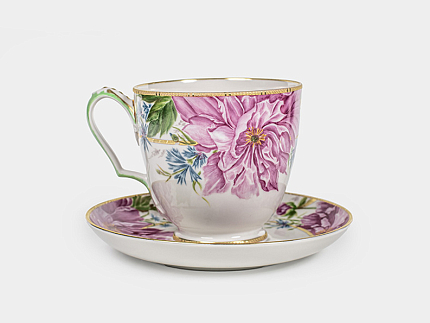 Сервиз чайный на 6 персон 14 предметов, форма Александр III рисунок Дыхание лета, арт. 61.21074.00.5