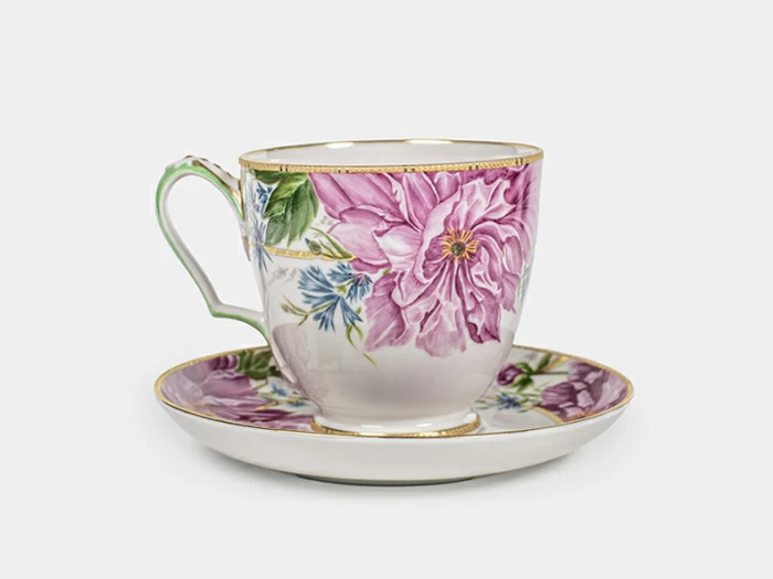 Сервиз чайный на 6 персон 14 предметов, форма Александр III рисунок Дыхание лета, арт. 61.21074.00.5, 