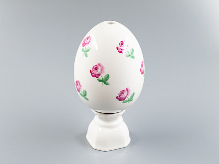 Яйцо пасхальное на подставке, рисунок Цветы, арт 80.91303.00.1