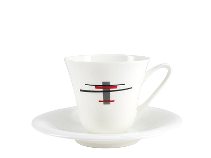 Сервиз чайный форма Сад рисунок Красное и черное , 6 персон 14 предметов, арт. 81.26708.00.1