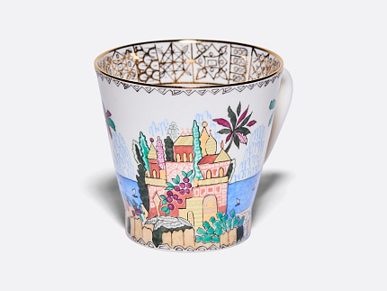 Чашка с блюдцем Черный кофе Голубое озеро арт. 81.15329.00.1