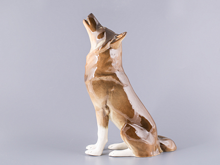 Скульптура Волк сидящий арт. 82.06370.00.1