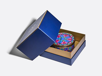 Шкатулка в подарочной упаковке, форма Идиллия, рисунок Готический 7, арт. 81.34170.00.1