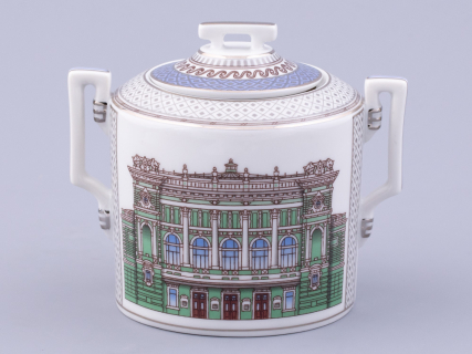 Сервиз чайный на 6 персон 21 предмет, форма Гербовая, рисунок Серебряный город, арт. 81.32583.00.1, 