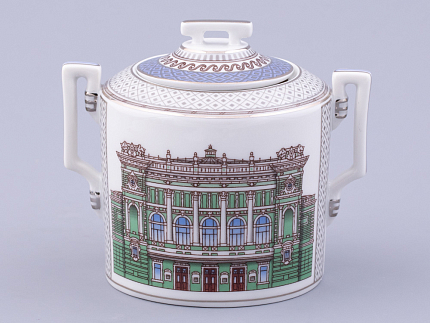 Сервиз чайный на 6 персон 21 предмет, форма Гербовая, рисунок Серебряный город, арт. 81.32583.00.1