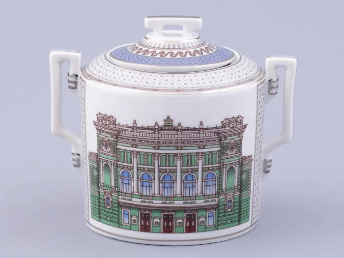 Сервиз чайный на 6 персон 21 предмет, форма Гербовая, рисунок Серебряный город, арт. 81.32583.00.1, 