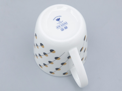 Чашка с блюдцем чайная форма Колокол рисунок Балтийский берег 2, арт. 81.31863.00.1, 