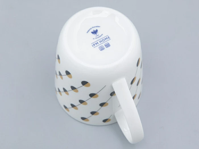 Чашка с блюдцем чайная форма Колокол рисунок Балтийский берег 2, арт. 81.31863.00.1, 