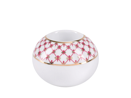 Подарочный набор форма Подсвечник круглый рисунок Сетка Блюз арт. 81.28010.00.1