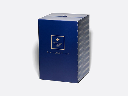 Набор (4 бокала для шампанского) 200 мл, Кобальтовая сетка арт. 14.11005.07