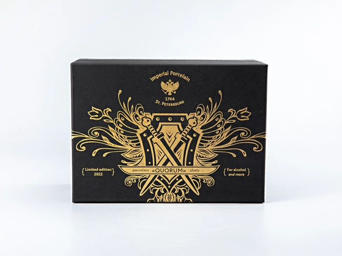 Подарочный набор стопок форма Сувенирная 1 рисунок Кворум, арт. 81.30291.00.1, 