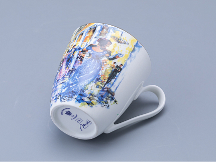 Бокал форма Вариации 450 мл рисунок Бал Пушкинских героев, арт 80.69999.00.1