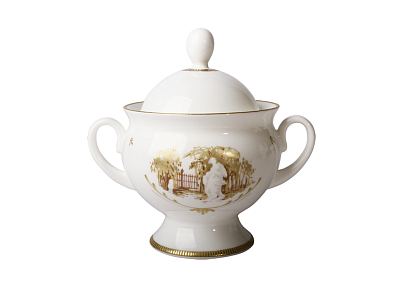 Сахарница форма Классическая-2 рисунок Музы Летнего сада арт. 80.54145.00.1