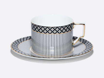 Чашка с блюдцем чайная 260 мл, форма Элегия, рисунок Elegant, арт. 81.34729.00.1, 