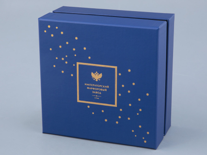 Подарочный набор шкатулка форма Идиллия рисунок Индиго арт. 81.32124.00.1, 