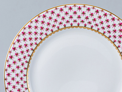 Сервиз столовый форма Молодежная рисунок Сетка-Блюз-2, 6 персон 24 предмета, арт. 81.26393.00.1