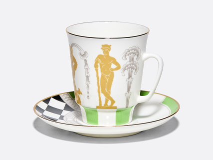 Чашка с блюдцем 165 мл, форма Майская, рисунок Фонтан Большой Каскад, арт. 81.34933.00.1, 