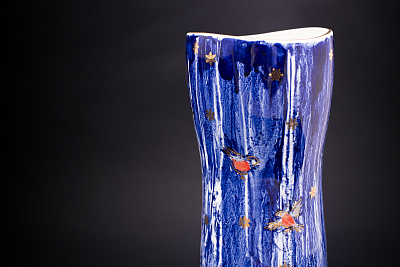 Ваза Зимний лес, форма Ева, арт 45.09082.00.1