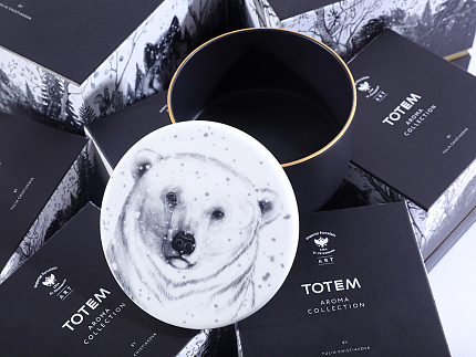Шкатулка в подарочной упаковке, форма Идиллия, рисунок Тотем. Медведь арт. 81.31594.00.1