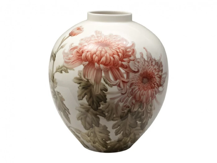 Ваза форма Круглая рисунок Хризантемы арт. 80.89425.00.1, 